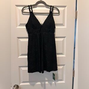 Halara BNWT Black Textured SWIM Dress - Size L